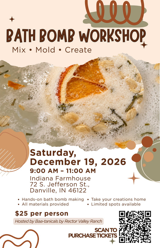 Danville Bath Bomb Workshop in December