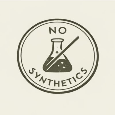 Free from synthetic fragrances, dyes, and harsh additives. Only simple, intentional ingredients.